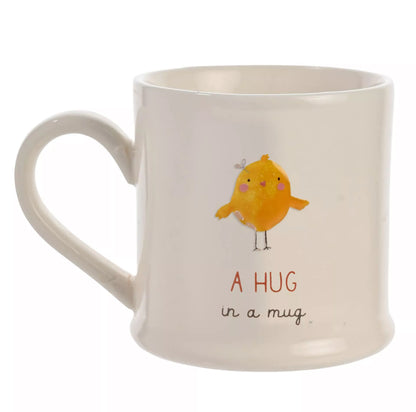 LOVE LIFE EMBOSSED MUG - HUG In a mug