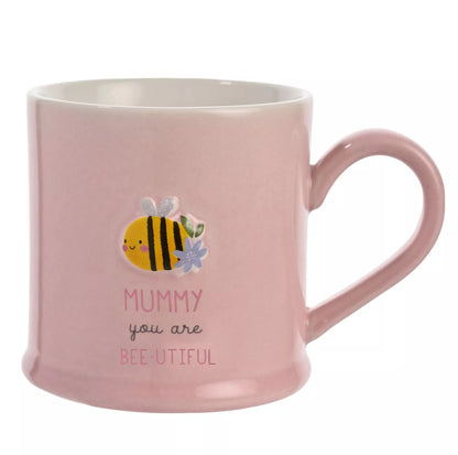 LOVE LIFE EMBOSSED MUG - MUMMY