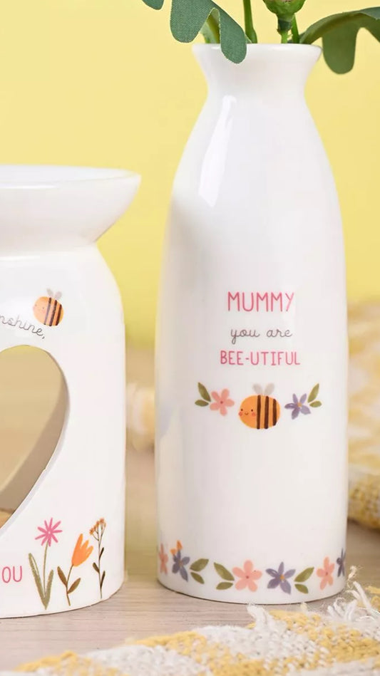 LOVE LIFE STEM VASE - choice of 2. Mum or Mummy