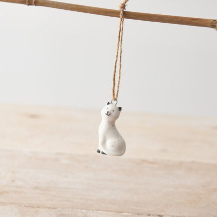 Porcelain black and white animals handing and standing