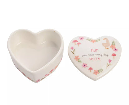 LOVE LIFE CERAMIC TRINKET BOX - Mum or Mummy