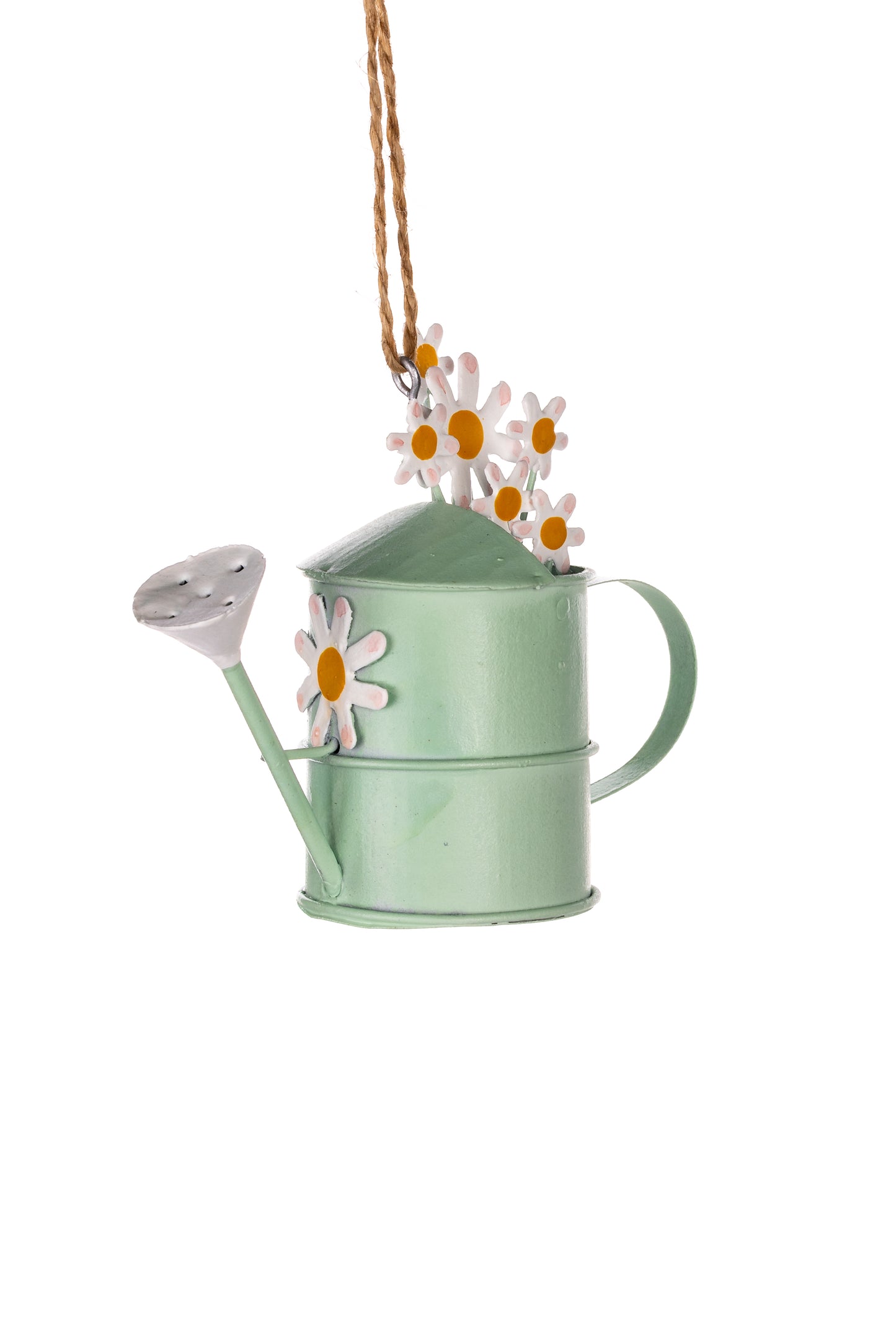 Flowery Watering Can Hanging Ornament by Shoeless Joe