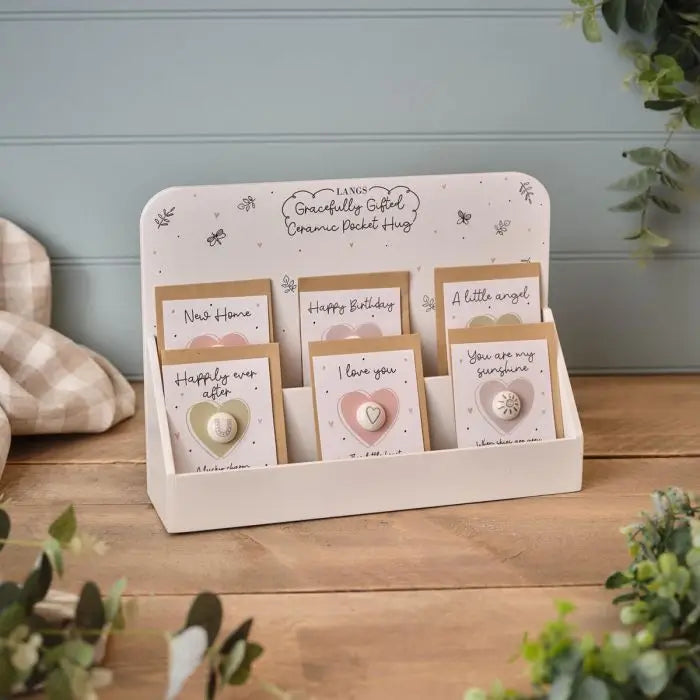 Gracefully Gifted Ceramic Carded Keepsake Pebble with Envelope 6 Asstd