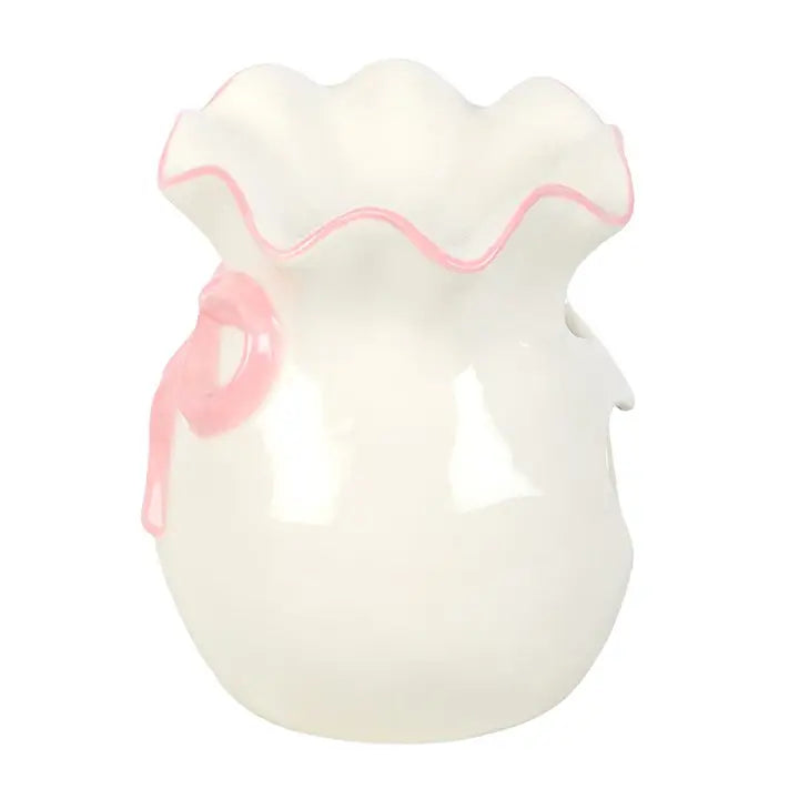 White and Pink Bow Oil Burner