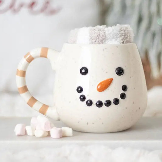 Snowman Christmas Mug and Socks Set
