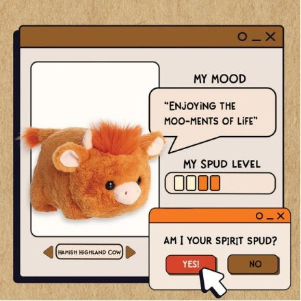 Spudster Hamish Highland Cow Toy