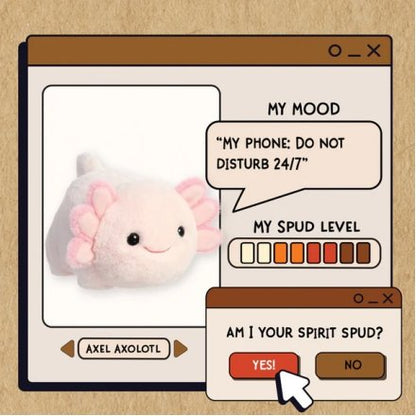 Spudsters Axel Axolotl Plush Toy