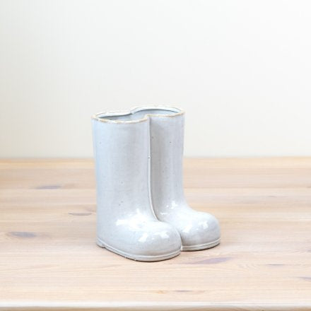 15.5cm Wellie boot  ceramic vase