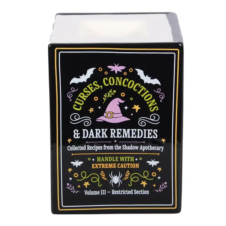Witch's Apothecary Book Shaped Oil Burner and Wax Warmer