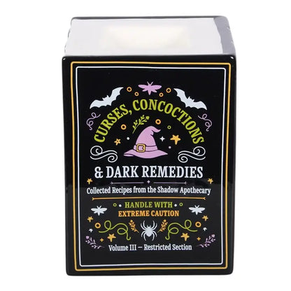 Witch's Apothecary Book Shaped Oil Burner and Wax Warmer