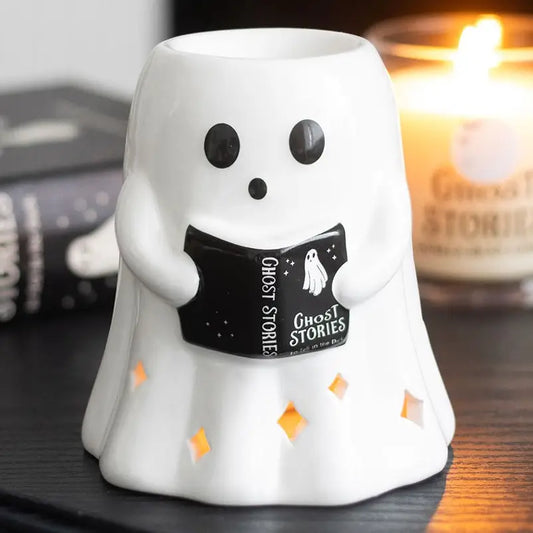 Ghost Stories Reading Ghost Halloween Oil Burner
