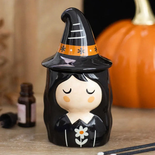 Frightful Folk Witch Halloween Oil Burner