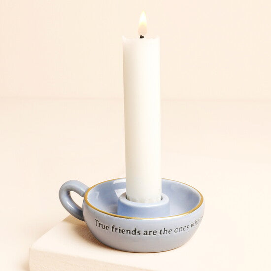 FRIEND QUOTE MINI CANDLE HOLDER