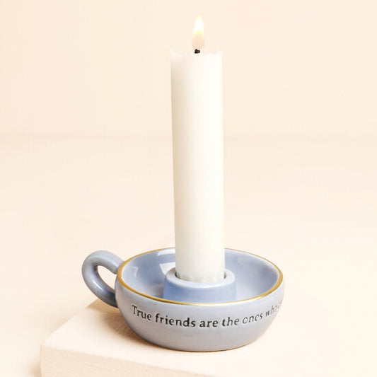 FRIEND QUOTE MINI CANDLE HOLDER