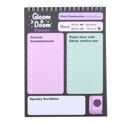 Gloom & Doom Pastel Goth Desk Planner