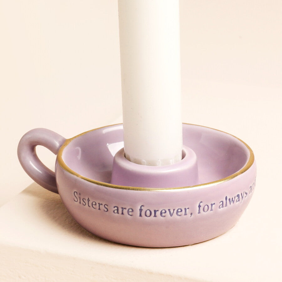 SISTER QUOTE MINI CANDLE HOLDER