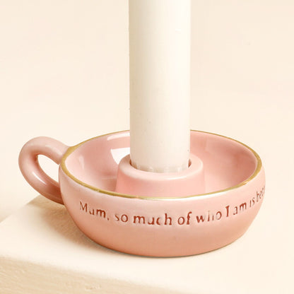 MUM QUOTE MINI CANDLE HOLDER