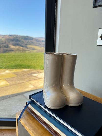 15.5cm Wellie boot  ceramic vase