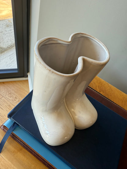 15.5cm Wellie boot  ceramic vase