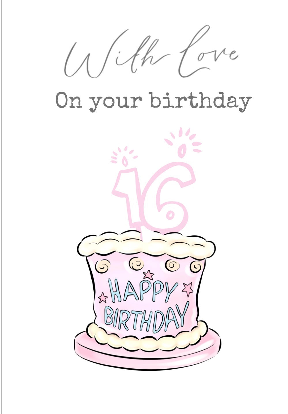 With Love, Vikki milestone birthday cards