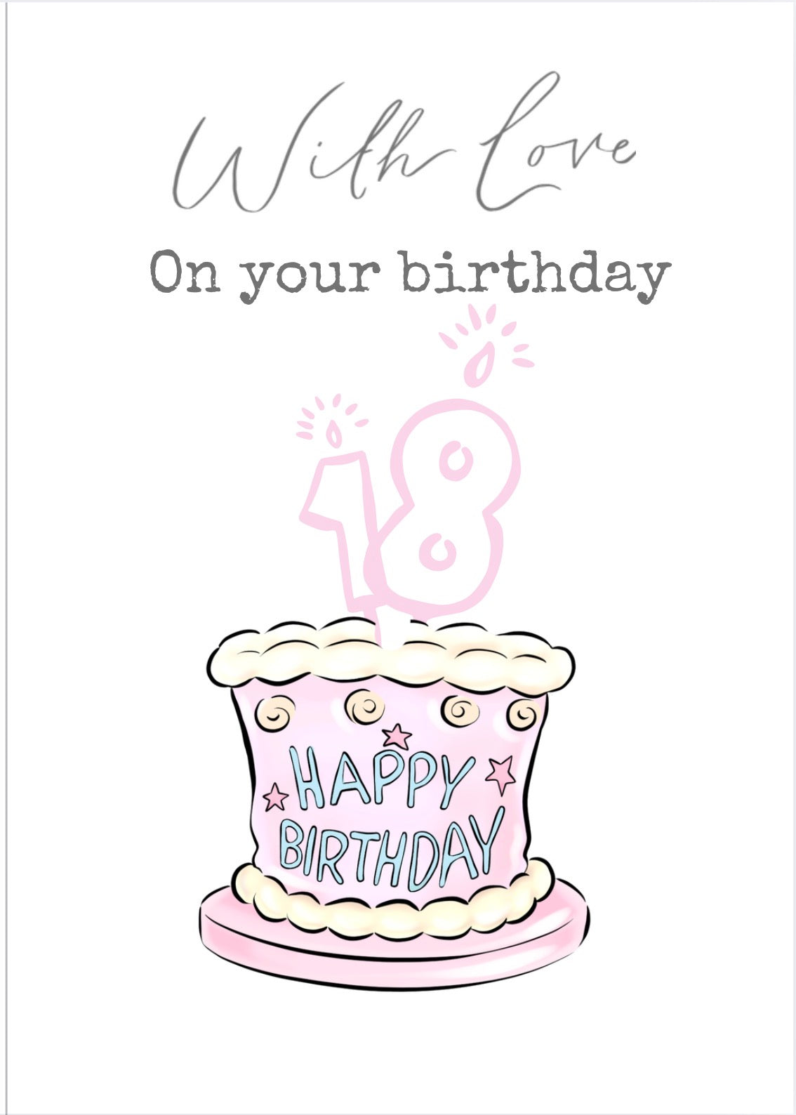With Love, Vikki milestone birthday cards