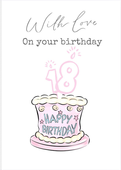 With Love, Vikki milestone birthday cards
