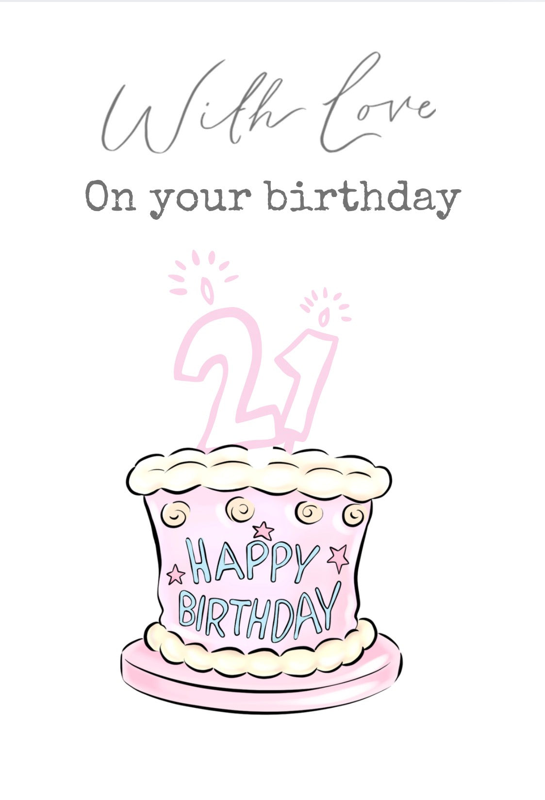 With Love, Vikki milestone birthday cards