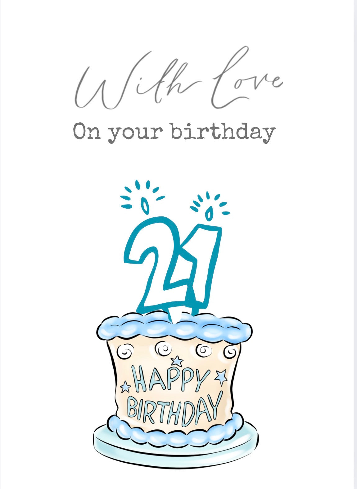 With Love, Vikki milestone birthday cards