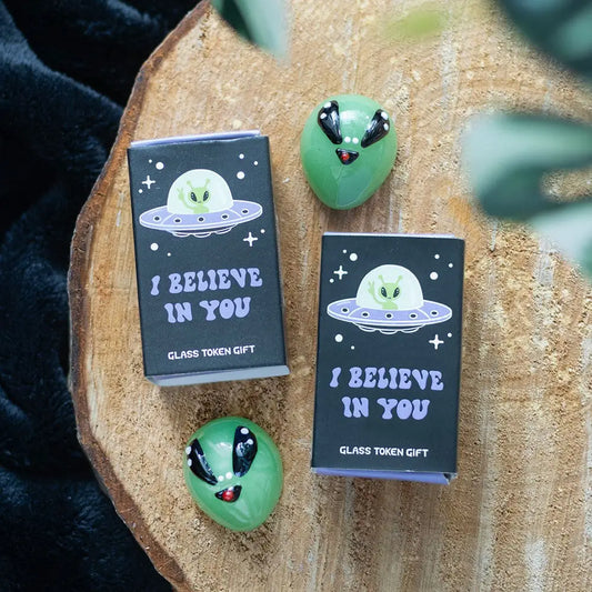 Glass Alien Token Gifts