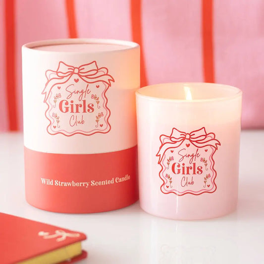Single Girls Club Wild Strawberry Valentine's Day Candle