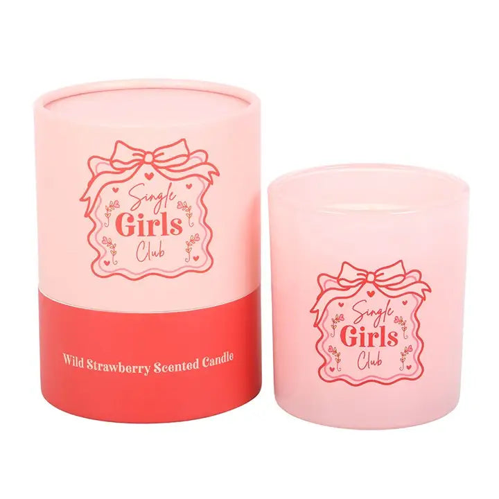 Single Girls Club Wild Strawberry Valentine's Day Candle