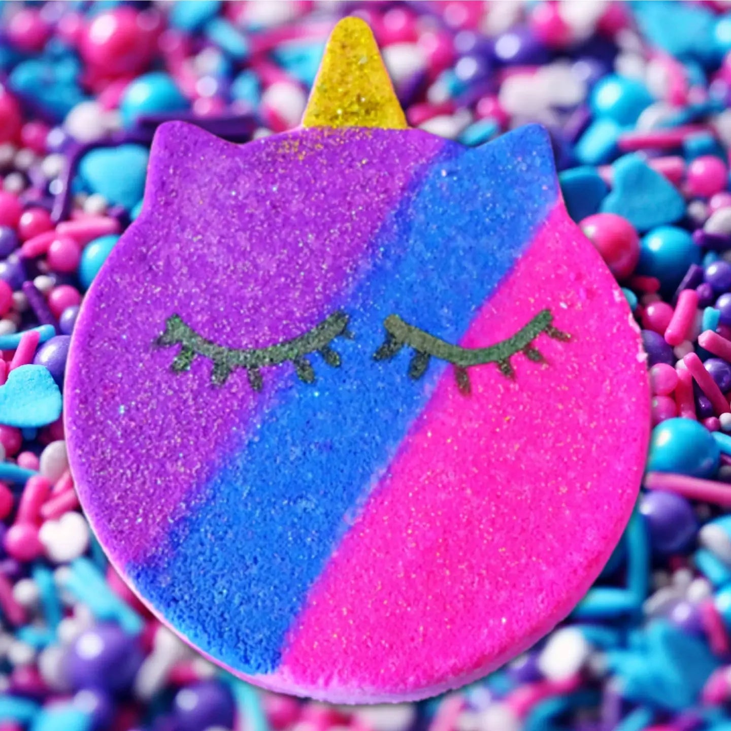 Mystery Unicorn Fizzy Bath Bomb Vegan | Enchanted Colourful