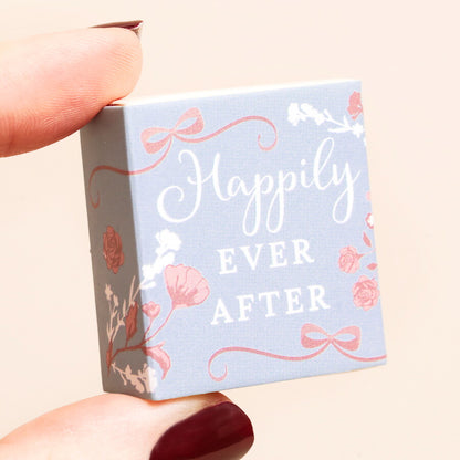 Tiny Matchbox Ceramic happily ever after Horseshoe Token