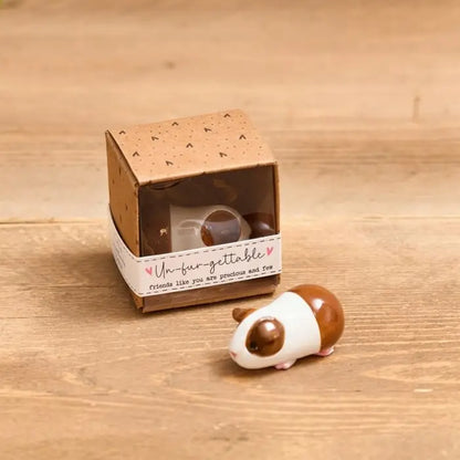 Tiny World Guinea Pig Resin Keepsake Ornament with Gift Box