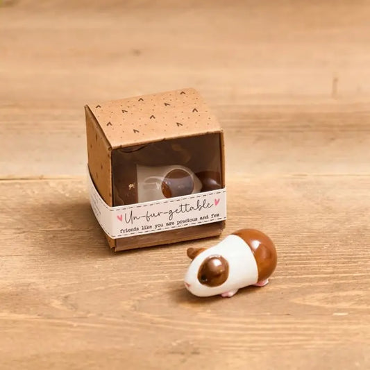 Tiny World Guinea Pig Resin Keepsake Ornament with Gift Box