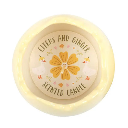 Wild Strawberry & Poppy Egg Shaped Candle  Or Citrus & Ginger Egg Shaped Candle