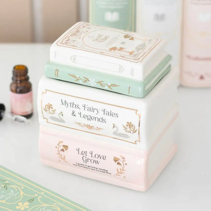 Pastel Book Stack Oil Burner and Wax Warmer