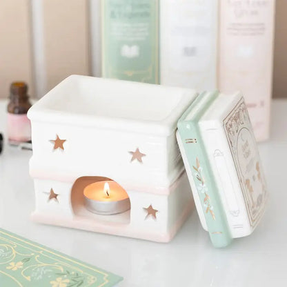 Pastel Book Stack Oil Burner and Wax Warmer