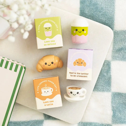Kawaii Kafe Ceramic Cafe Token Gifts - choice of 3