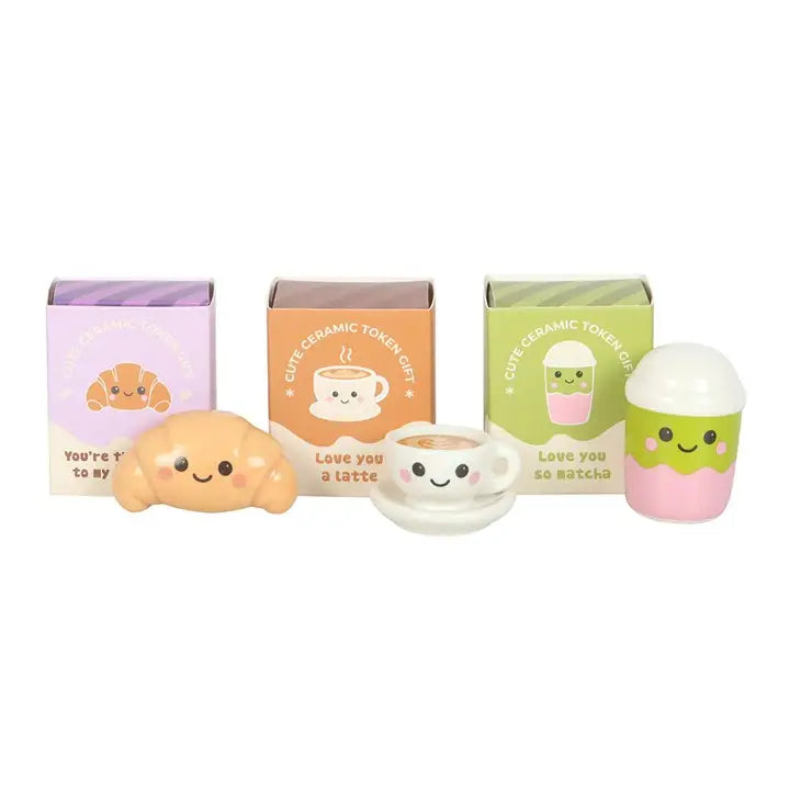 Kawaii Kafe Ceramic Cafe Token Gifts - choice of 3