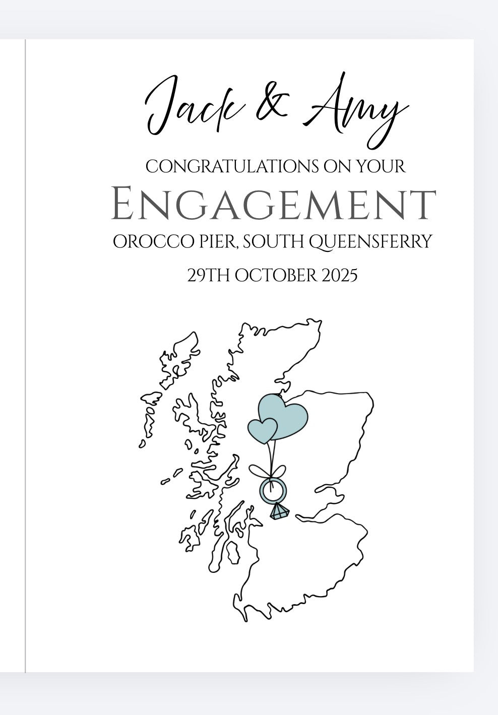 Personalised card range by With love, Vikki x