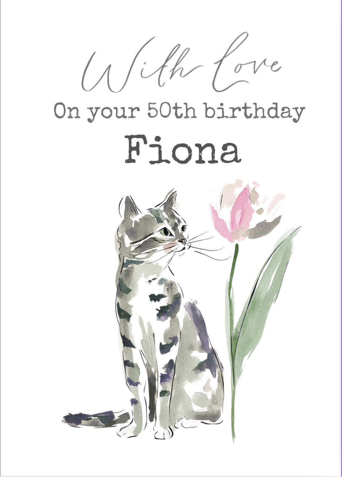 Personalised card range by With love, Vikki x