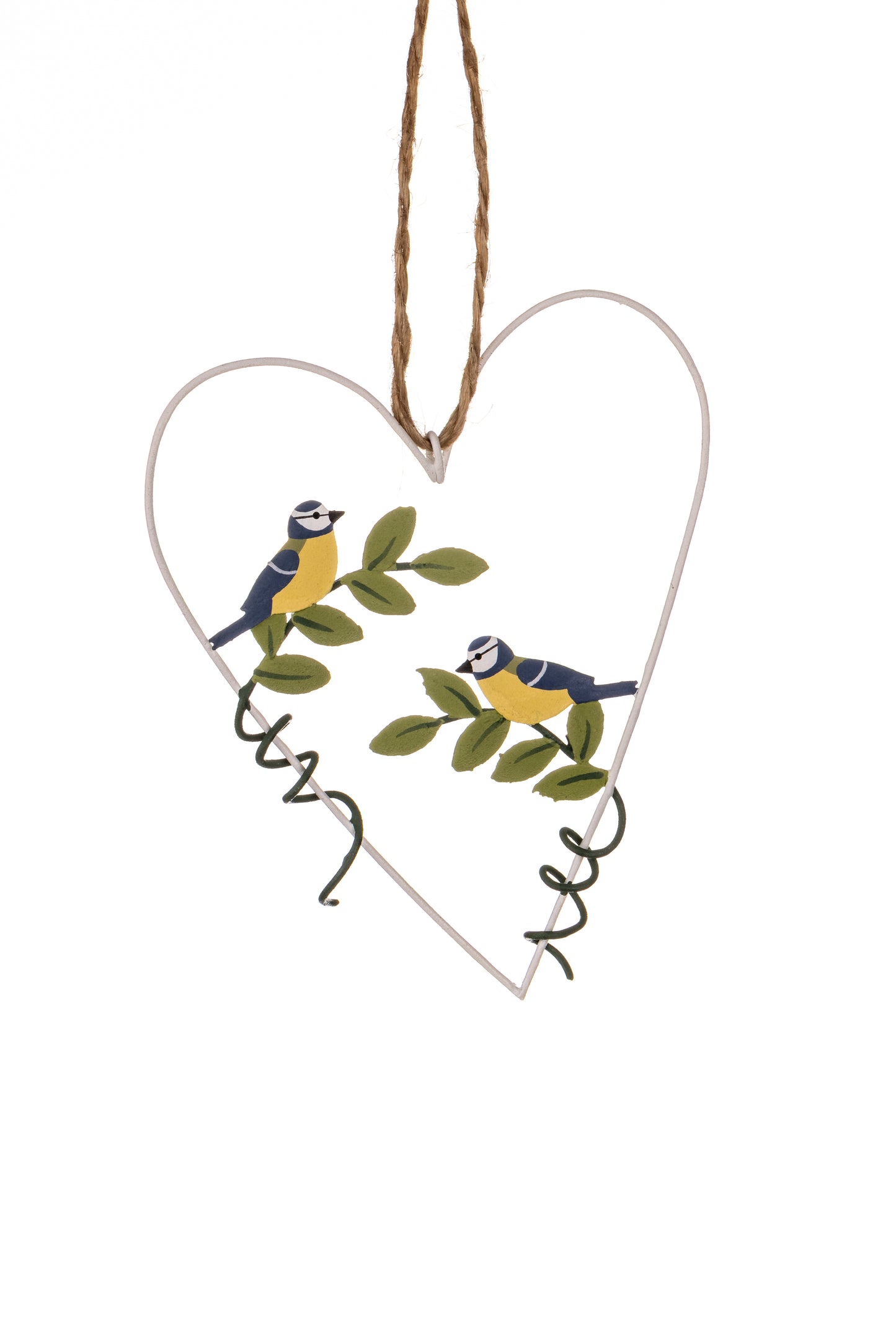 Blue Tit Heart Hanging By Shoeless Joe