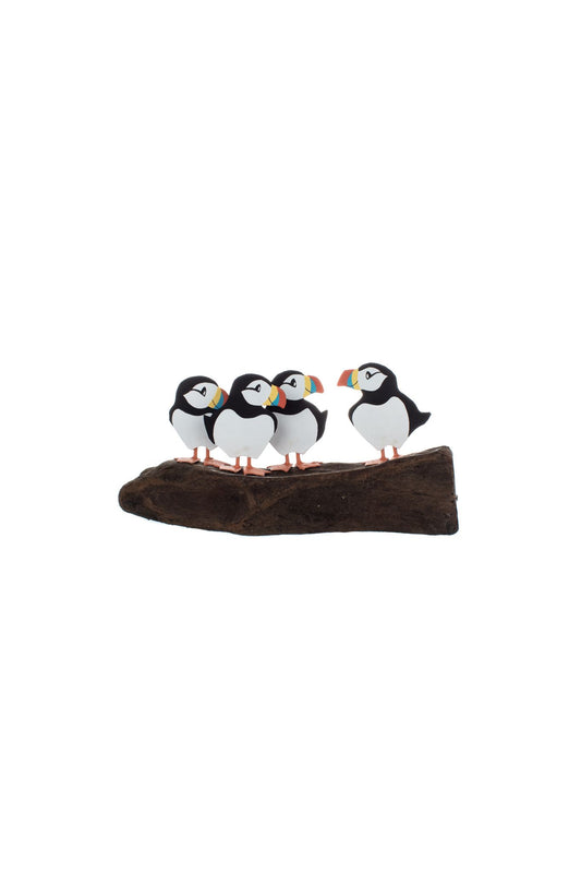 Puffin Family Ornament – On Driftwood