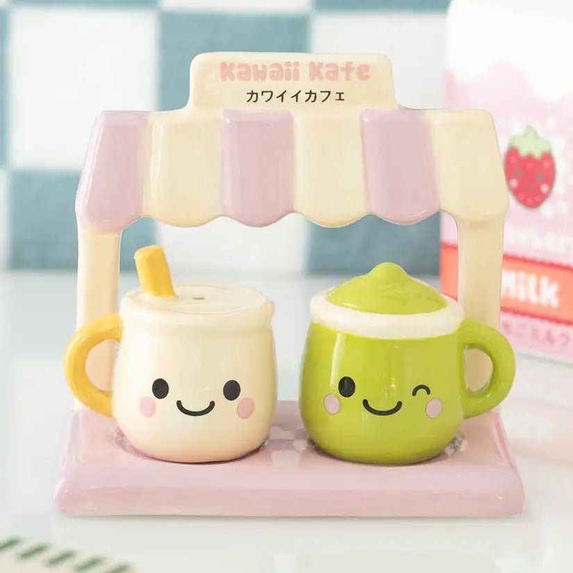 Kawaii Latte Salt and Pepper Shakers
