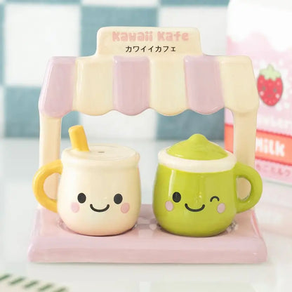 Kawaii Latte Salt and Pepper Shakers