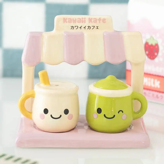 Kawaii Latte Salt and Pepper Shakers