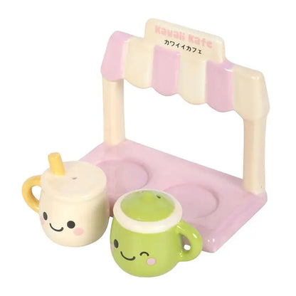 Kawaii Latte Salt and Pepper Shakers