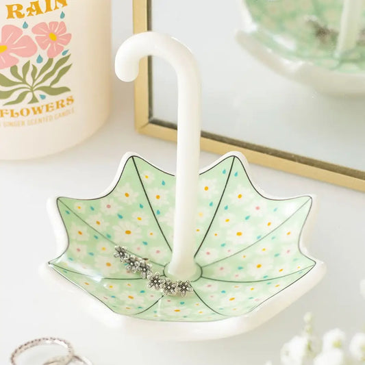 Floral Umbrella Trinket Dish
