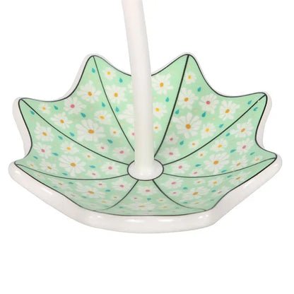 Floral Umbrella Trinket Dish